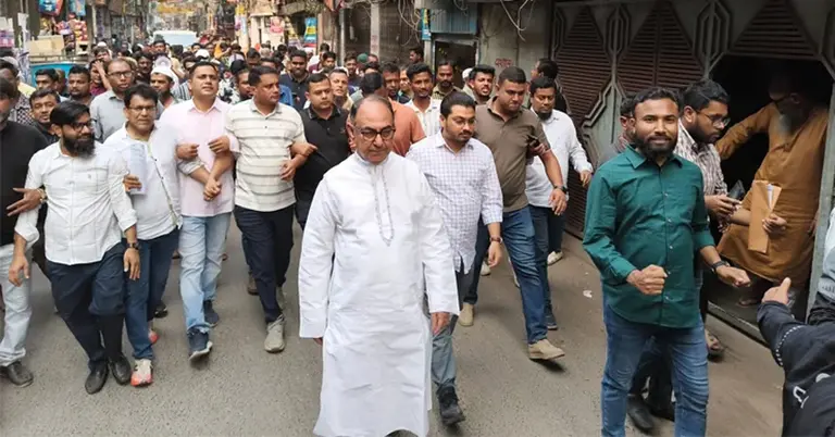 নিজ নির্বাচনি এলাকায় গণসংযোগে মির্জা আব্বাস